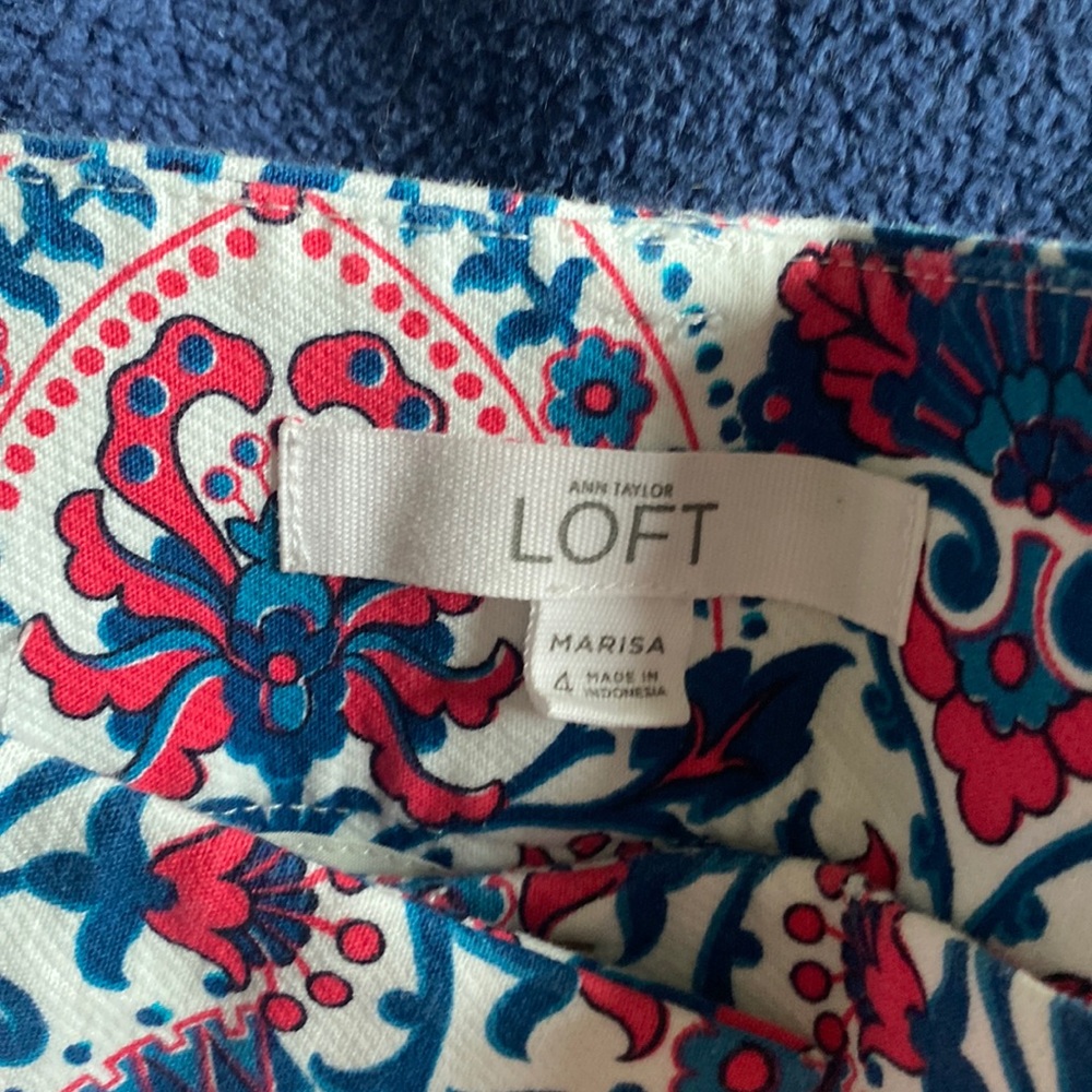 LOFT Rivera Flower Pants
